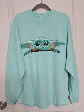 Disney Mint Green Baby Yoda Graphic Sweatshirt